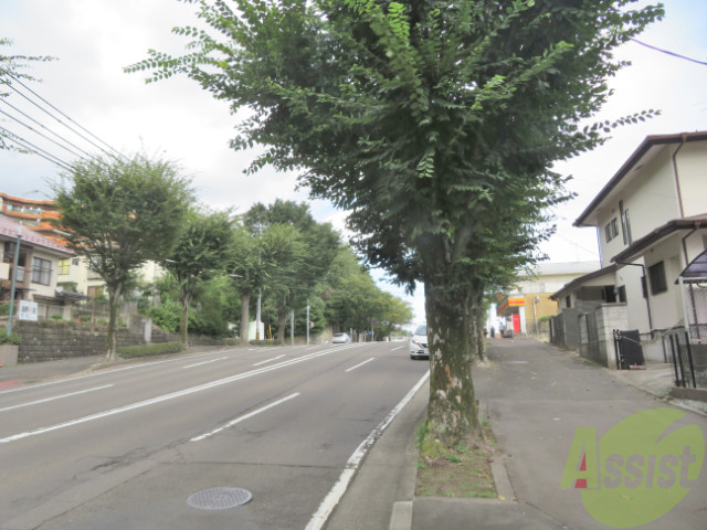 【仙台市太白区八木山本町のアパートの駐車場】