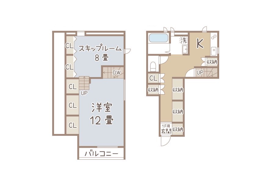 ココカラハウス石井 Fの間取り