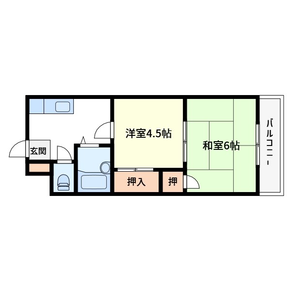 足立区綾瀬のマンションの間取り