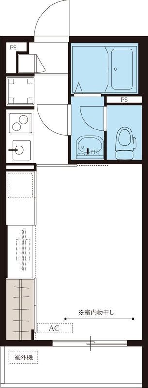 【横浜市磯子区磯子のマンションの間取り】