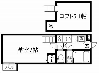 Stable三条大宮の間取り