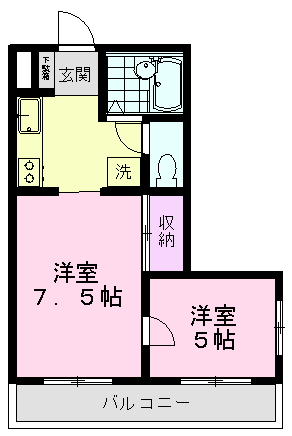 サウスサイドの間取り