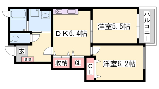 ブリランテ　ウノの間取り