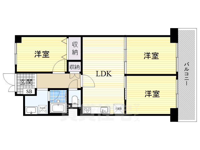 大淀町スカイハイツの間取り