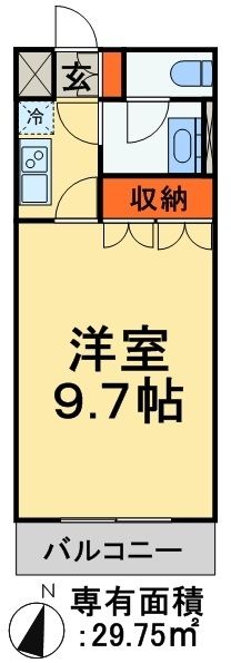 白井市富塚のアパートの間取り