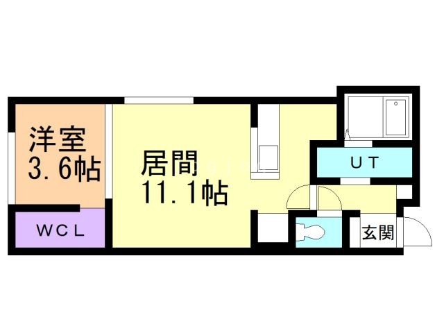 札幌市白石区南郷通のマンションの間取り