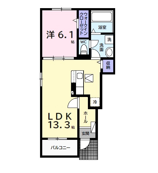 Ｋメゾン君津の間取り