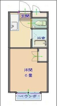 コ－ポ丸藤6の間取り