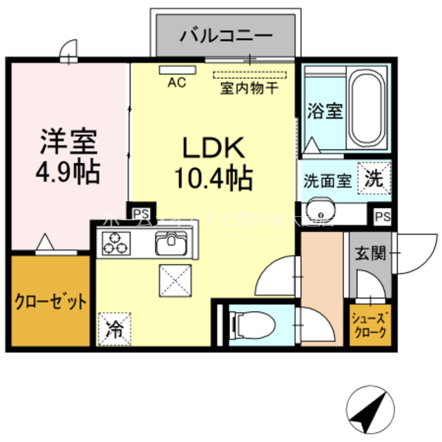 エトワール塔ノ木の間取り