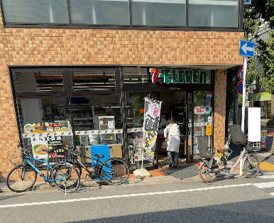 コンビニ　セブンイレブン 目黒洗足駅前店（コンビニ）まで876m