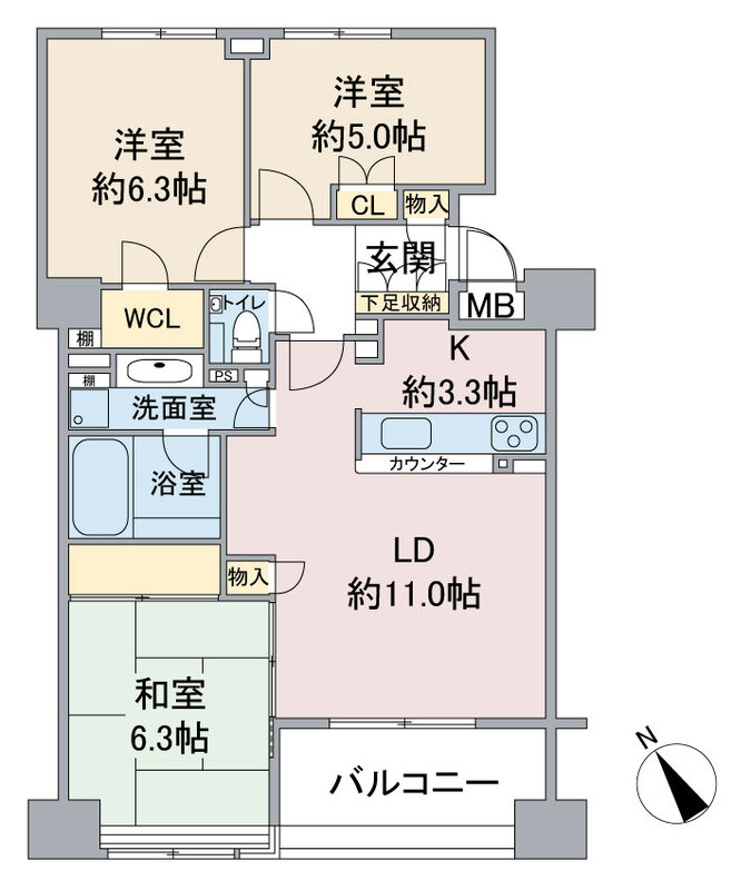 アトラスシアンズ東戸塚の間取り写真