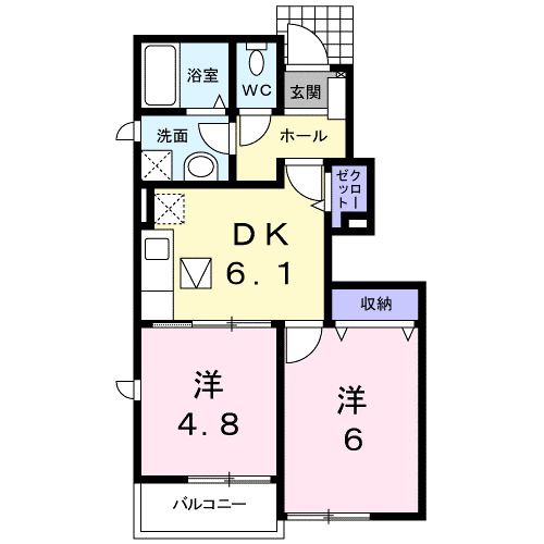 ウェルシーKIの間取り写真