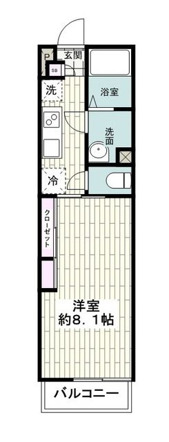 小田急江ノ島線 六会日大前駅 徒歩10分 2階建 築12年の間取り写真