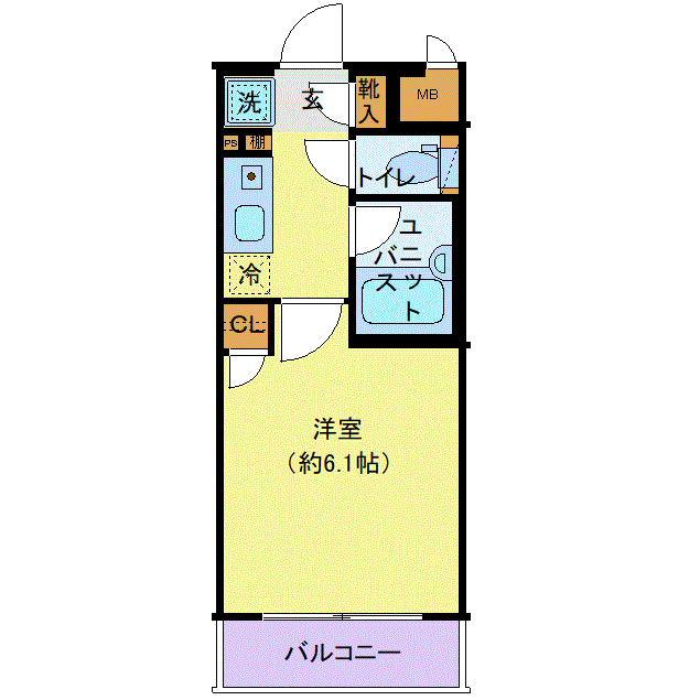 アヴァンツァーレ高輪の間取り写真