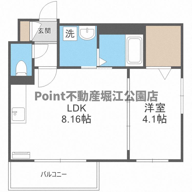 地下鉄谷町線 天神橋筋六丁目駅 徒歩3分 3階建 築4年の間取り写真