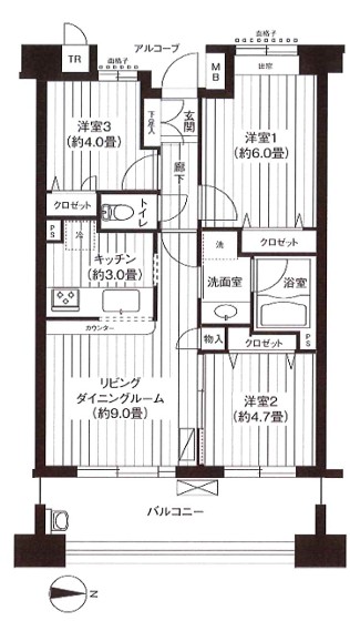 パークビューステージ東陽町の間取り写真