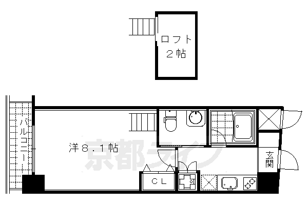 クリスタルグランツ京都高辻の間取り写真