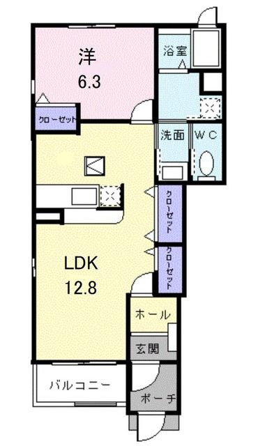 プリムロ-ズ 壱番館の間取り写真