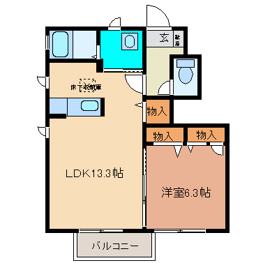 ドゥ・アネッサIの間取り