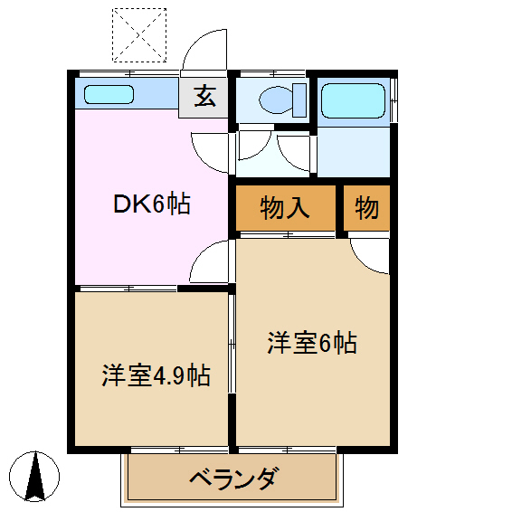 【南風荘の間取り】