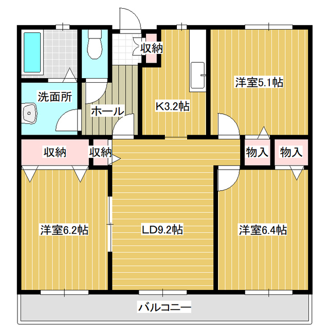 メゾンベールの間取り