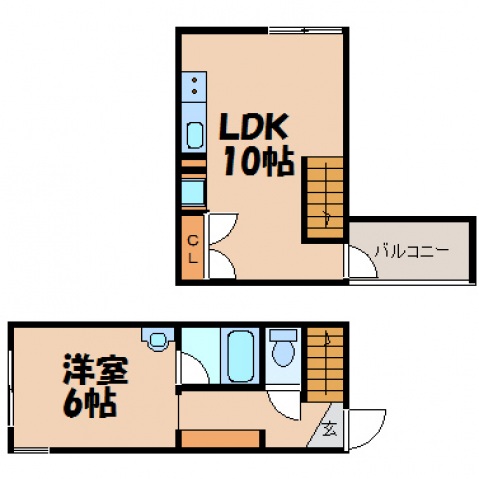 安芸郡海田町曙町のマンションの間取り