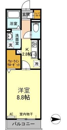 知立市新地町のアパートの間取り