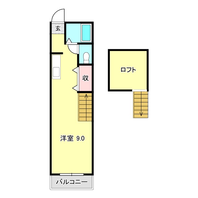 高知市高須東町のマンションの間取り