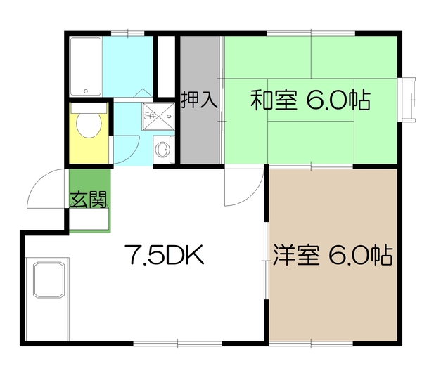 オルテンハウスI　Ａ棟の間取り