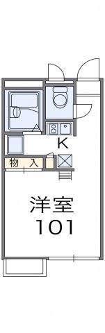 レオパレスアドミラクレールの間取り