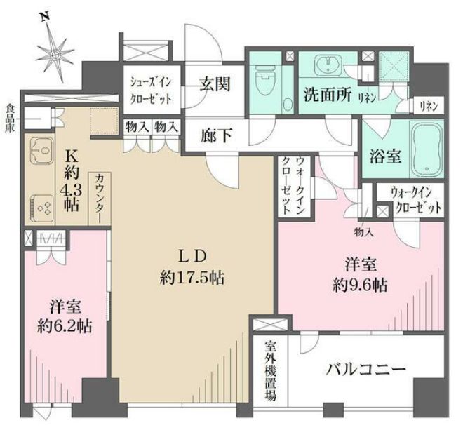 ザ・パークハウスグラン三番町の間取り