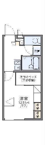 レオパレスパストラル　砺波の間取り