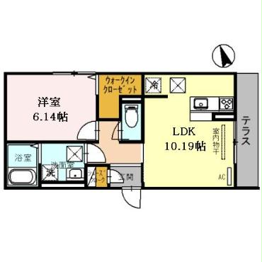 兵庫県姫路市北条１（アパート）の賃貸物件の間取り