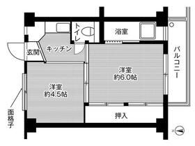 ビレッジハウス大岩１号棟の間取り