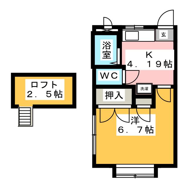 サンハイツ山田の間取り