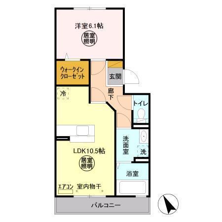 木更津市請西東のアパートの間取り