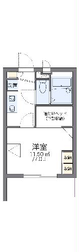 レオパレスさくらブリッサIIの間取り