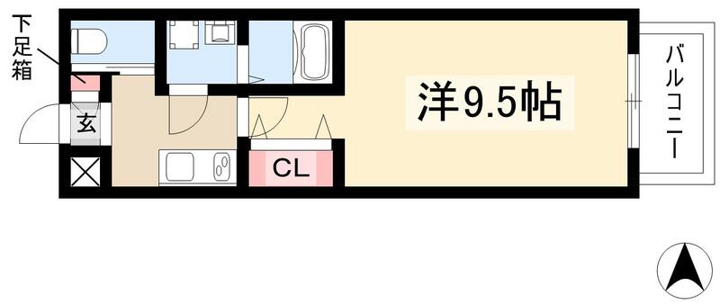 メイクス上前津IIの間取り