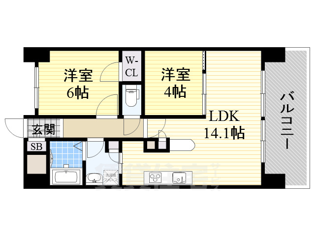 La Douceur山王の間取り