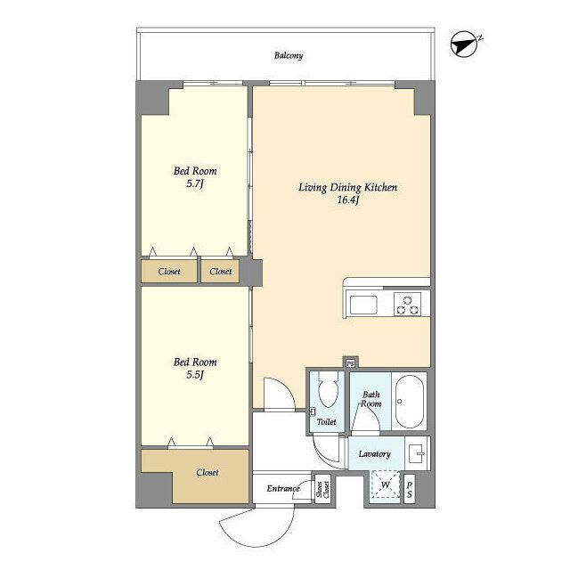 【江東区亀戸のマンションの建物外観】