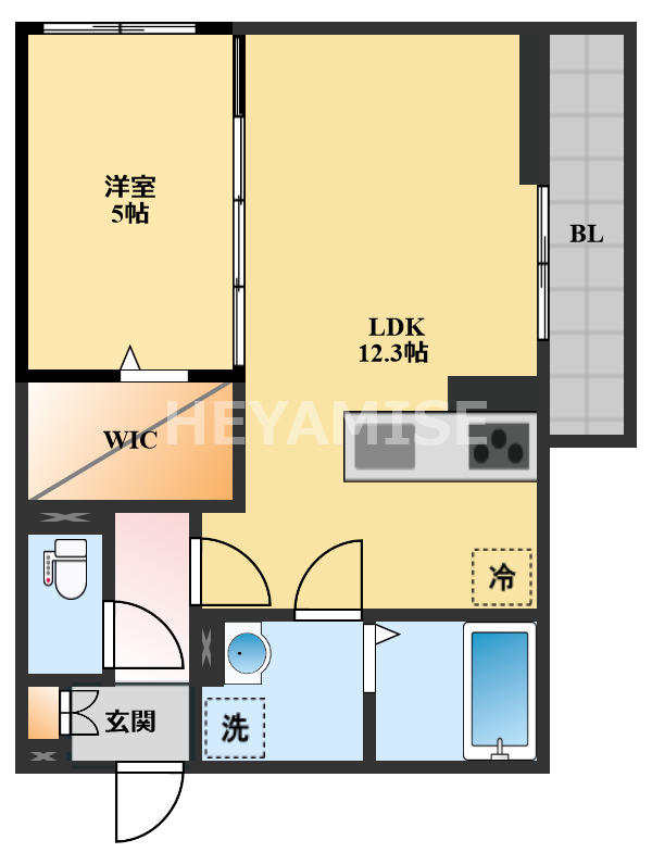 大村市原口町のアパートの間取り