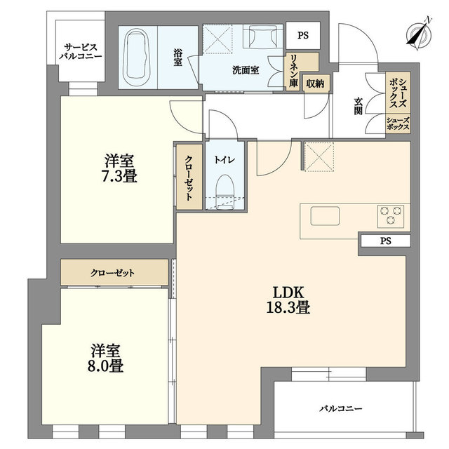 ミレーネ芦屋東山の間取り