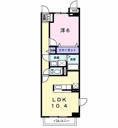 第２ファミール豊明の間取り