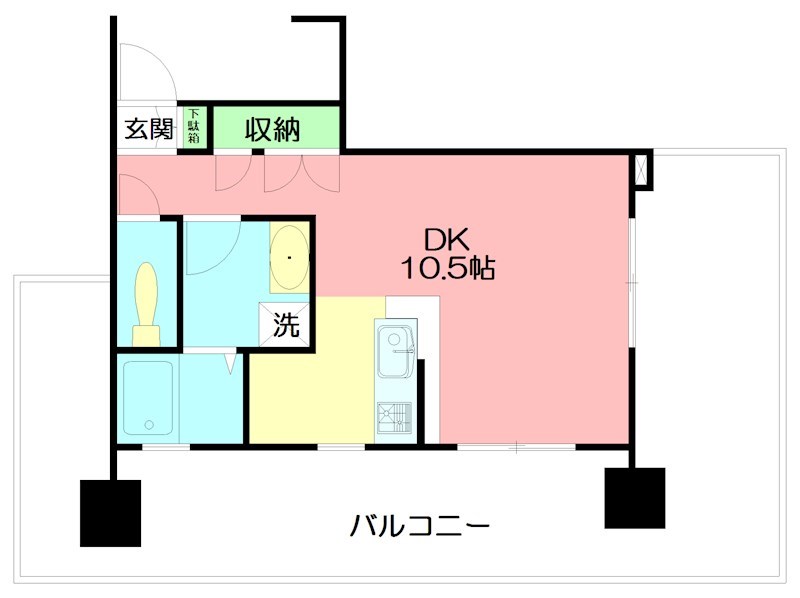 小田原市本町のマンションの間取り