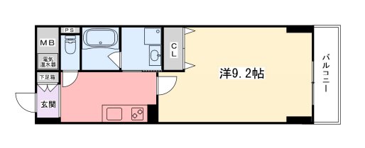 姫路市船丘町のマンションの間取り