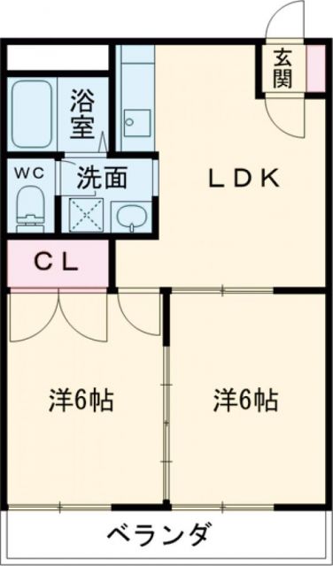 青梅市森下町のマンションの間取り