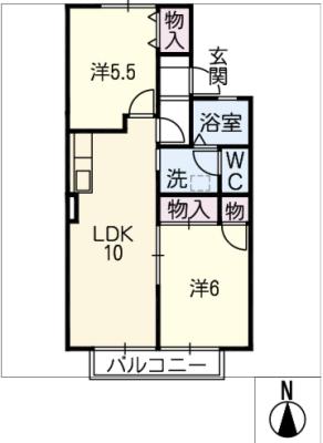 カーサ・ベルデＡ棟の間取り