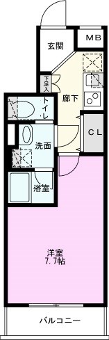 ミライズ五反野ＭＡＸＩＶの間取り