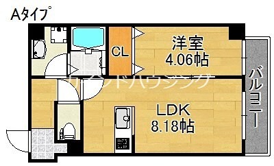 大阪市住吉区清水丘のマンションの間取り