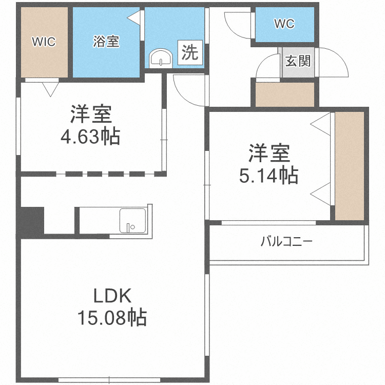 コローレ８１９の間取り